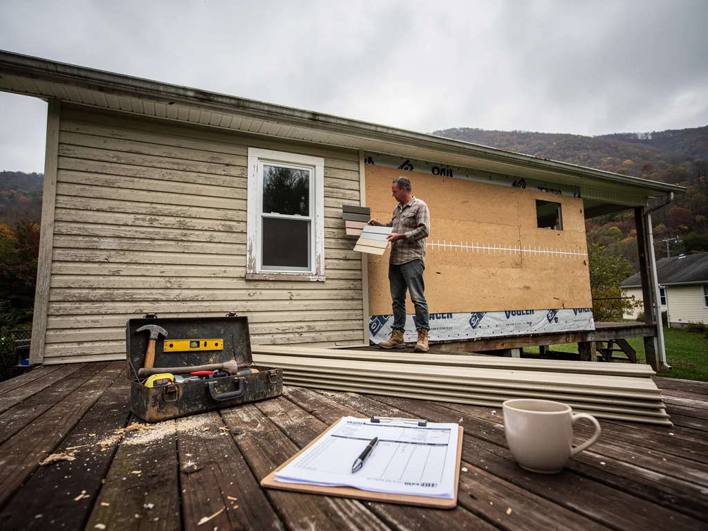 DIY vs when to call a siding contractor in a typical West Virginia home